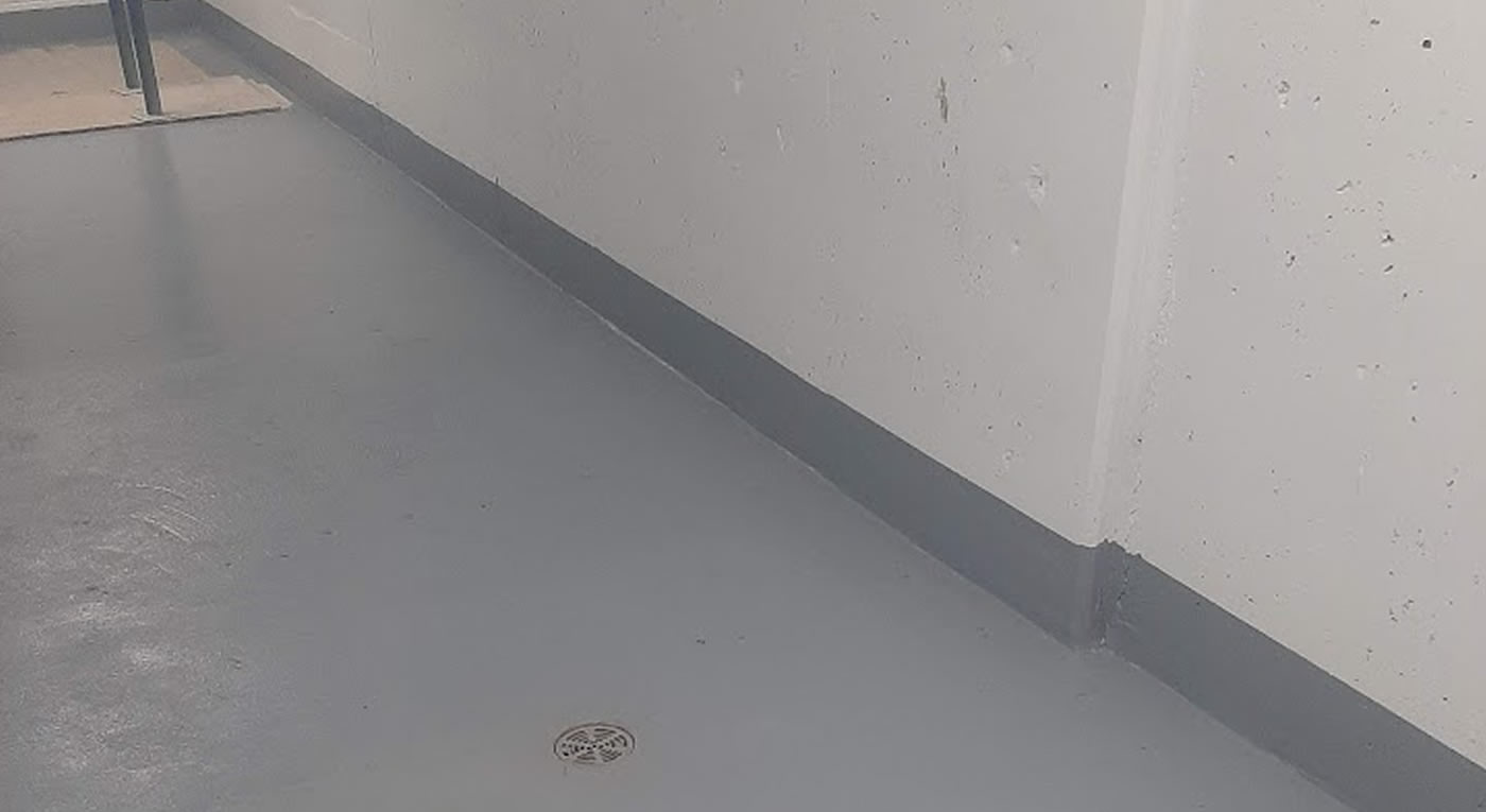 Finished concrete floor